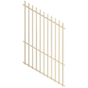 ProtectorAl 350 - 1200 x 1800mm Primrose Panel Raked 16-30º Batten Pool Fence