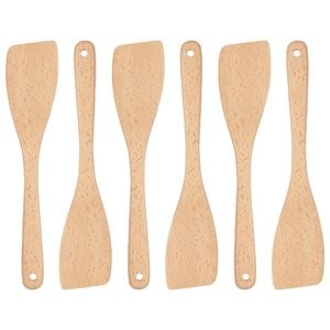 Argon Tableware Wooden Spatulas - 30cm - Pack of 6