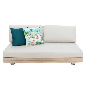 Los Angeles Bench 2 Seater Off White Royal Sand