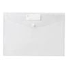 Marbig Button Closure Document Wallet (A4) (Clear)