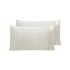 Accessorize Bedroom Collection 48cm x 73 cm White Twin Pack Satin Pillowcase