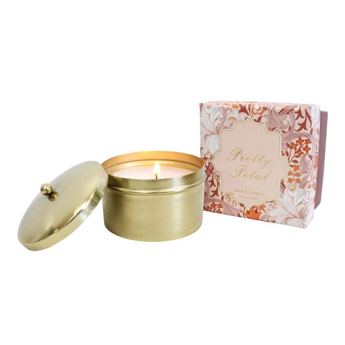 LVD Iron/Wax 11cm Scented Tealight Candle Pretty Petal White Magnolia
