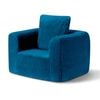 Playpals Kids Sofa Couch With Pillow Toddler Chair High-resilience Blue