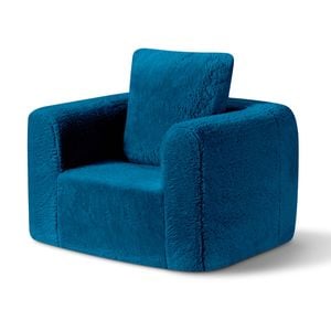 Playpals Kids Sofa Couch With Pillow Toddler Chair High-resilience Blue