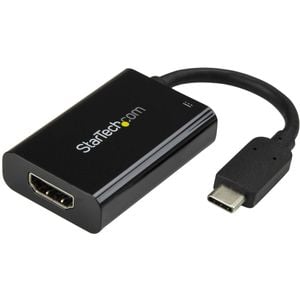 Startech.com Usb C To Hdmi 2.0 Adapter 4k 60hz With 60w Power Delivery Pass-through Charging