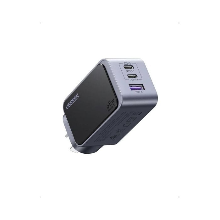 Ugreen Nexode S 65w Usb C Charger 3 Port Gan Charger For Laptop Tablet And Phone Fast Charging