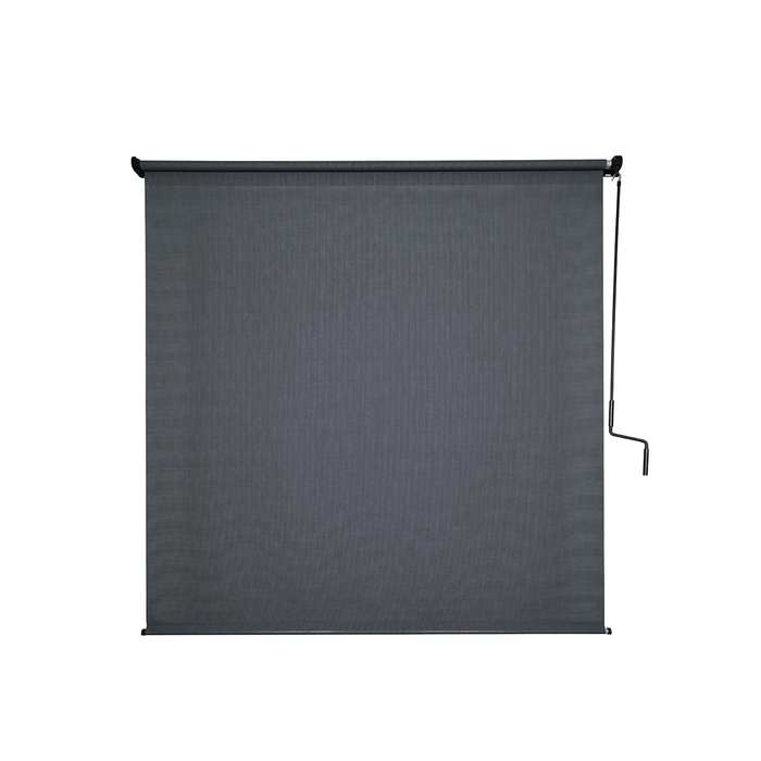 Coolaroo 2.1 x 2.4m Gunmetal Crank Operated Outdoor Blind