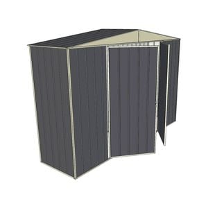 Build-a-Shed 3.0 x 0.8 x 2.3m Gable No Side Doors Shed - Grey