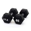 Smai The Yard - Rubber Hex Dumbbell 17.5kg (pair) -