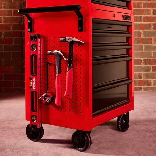Trojan chest of 5 draws with tools on it