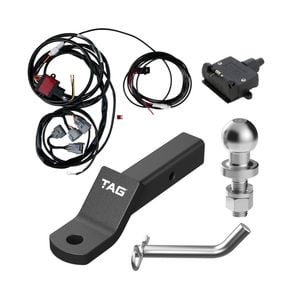 Tag Tow Ball Mount And Direct Fit Wiring Harness Kit For Toyota Hilux N80 (10/2015 - On)