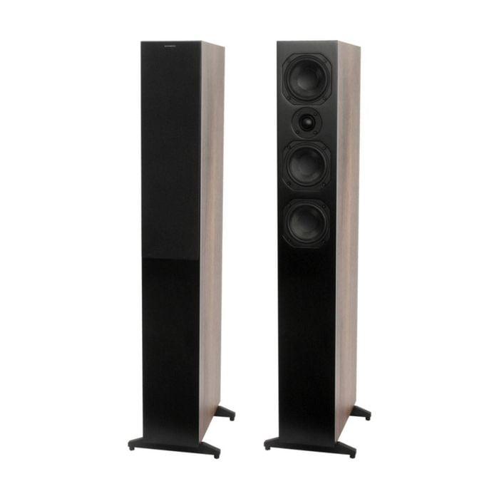 2pc Scansonic L9 Series Floorstanding Home Speakers 150W Walnut 938x132x310mm