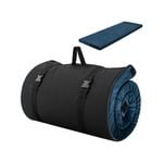 Costway 1.8m Roll Up Travel Mattress Portable Memory Foam Camping Mattress Anti-Slip w/Carry Bag Single