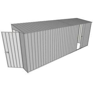 Build-A-Shed 1.2 x 5.2 x 2.0m Skillion Single Sliding Side Door Shed - Zinc