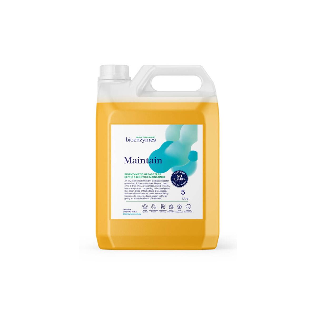 BioEnzymes Maintain Septic & Grease Trap Treatment 5L – Live Bacteria ...