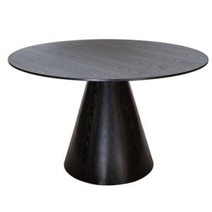 Sk Designer Living | Theo Round Wood Dining Table | 120cm - Black