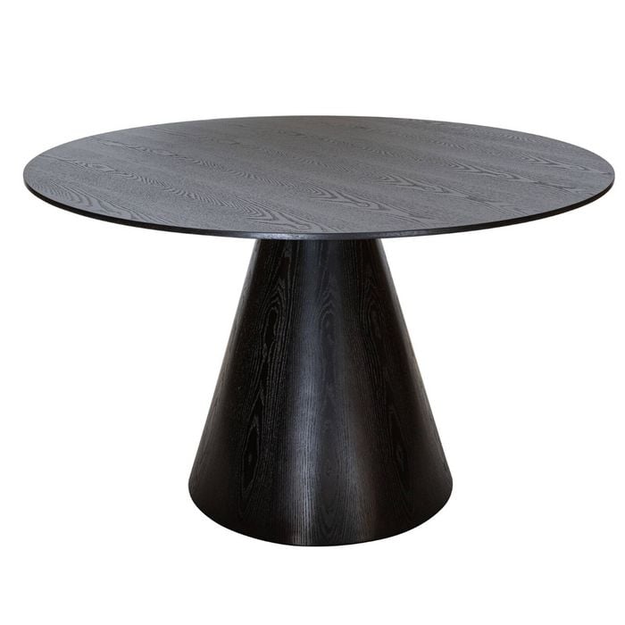 Sk Designer Living | Theo Round Wood Dining Table | 120cm - Black
