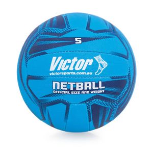 Victor Sports Pro Netball Size 5 Synthetic Rubber Training Blue
