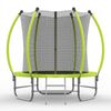Advwin 8FT Trampoline Outdoor for Kids w/Safety Enclosure Net, Ladder, Max Limit 150 kg，Green