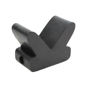 Sunrise 4" Rubber V Block 15mm Bore 100mm Base Black - Vbr4