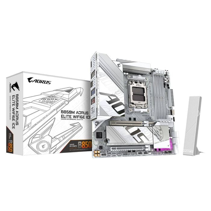 Gigabyte B850m A Elt Wf6e Ice: Amd Am5 Ddr5 Motherboard