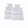 14pc Renee Taylor Aireys 650GSM Zero Twist Towel Set Snow