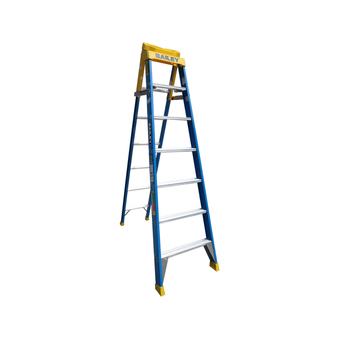 Bailey 2.1M/3.8M 150KG Fiberglass Extension Step Ladder