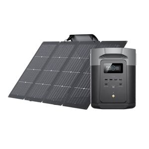 Ecoflow Delta 2 Max Power Station With One 220w Bifacial Solar Panel