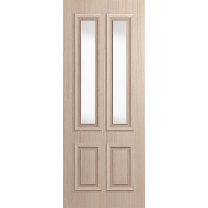 Woodcraft Doors 2040 x 820 x 40mm Colonial GL Frost Safety Entrance Door