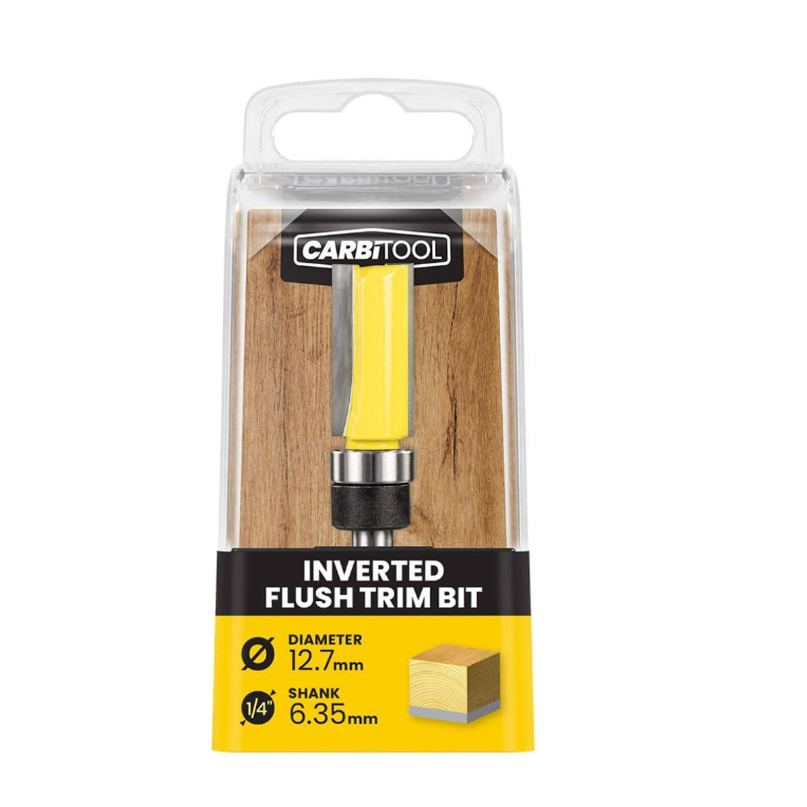 Carbitool 12.7mm TCT Inverted Flush Router Bit
