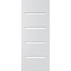 Corinthian 2040 x 820 x 40mm Entrance Door Primed Slimlite Clear Glass PSLM204