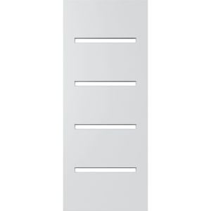 Corinthian 2040 x 820 x 40mm Entrance Door Primed Slimlite Clear Glass PSLM204