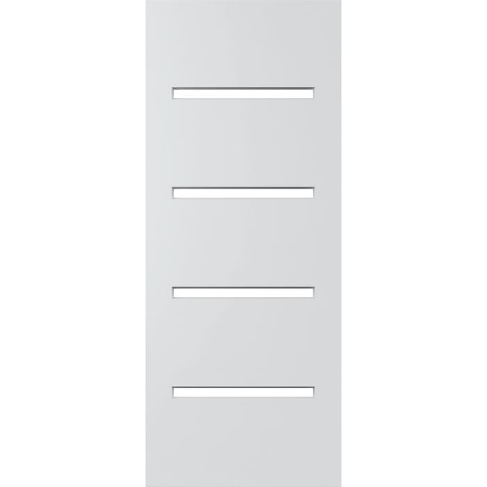 Corinthian 2040 x 820 x 40mm Entrance Door Primed Slimlite Clear Glass PSLM204