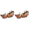 2PK Dudley's World Of Pets Aquarium/Fish Tank Resin Shipwreck Decor 21cm