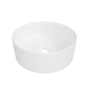 New England Joinery 365mm White Matt Allure Flute Basin