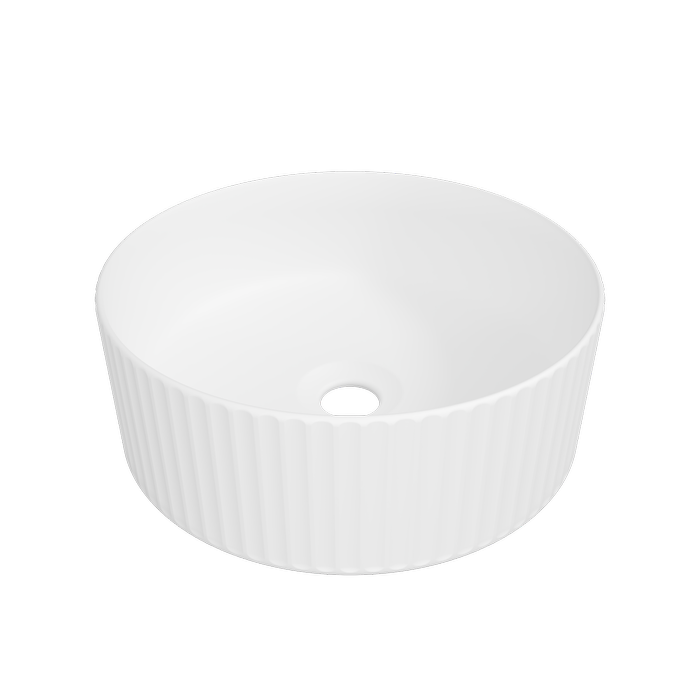 New England Joinery 365mm White Matt Allure Flute Basin