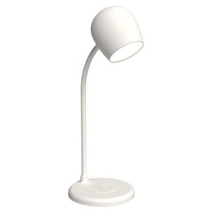 Kreafunk Ellie Lamp W/ Qi Charger And Bluetooth Speaker - White
