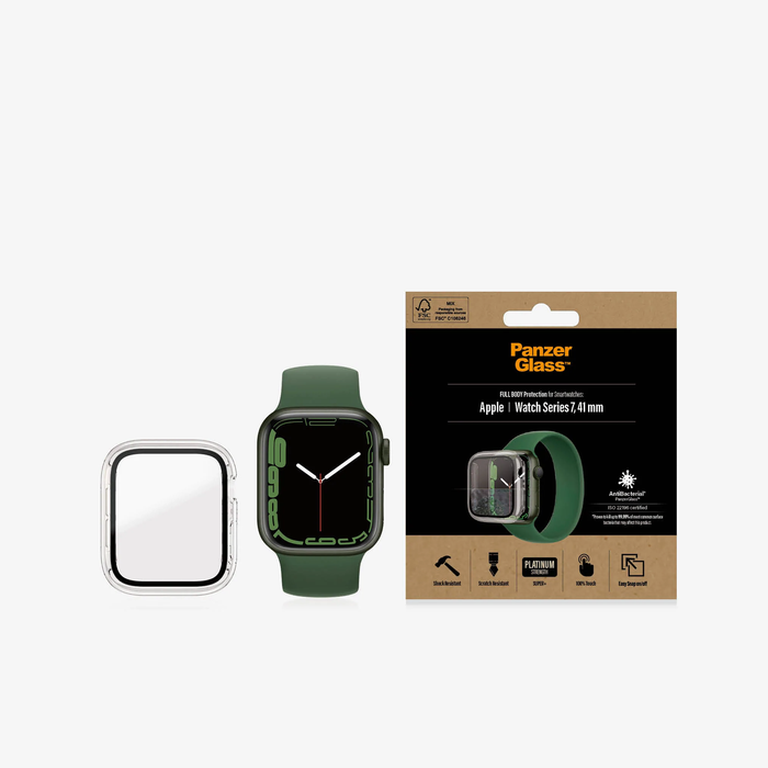 PanzerGlass Screen Protector For Apple Watch Series 7 41mm White