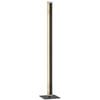 Telbix Serano Contemporary Standing Floor Lamp Light Aluminium Acrylic Silver Black