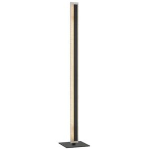 Telbix Serano Contemporary Standing Floor Lamp Light Aluminium Acrylic Silver Black