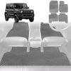 6D Diamond Car Floor Mats for Suzuki Jimny 2018-Current Auto-Full Set-Grey-Outback GT
