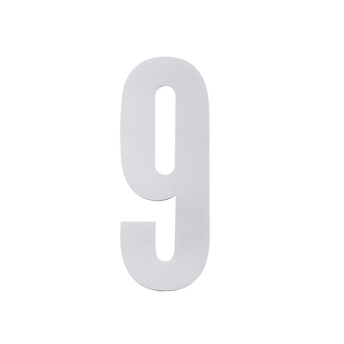 Sandleford 175mm White Self Adhesive Wheelie Bin Number 9