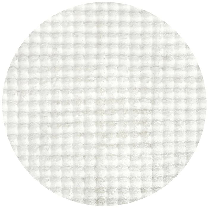 The Rug Connection Pop Snow White 200x200cm - Medium Round Washable Indoor Rug