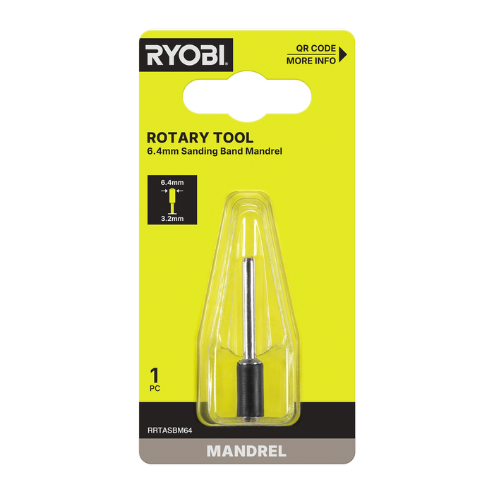 Ryobi Rotary Tool 6.4mm Sanding Band Mandrel
