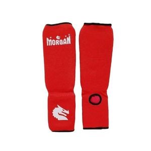 Morgan Elastic Shin & Instep Protectors[red Medium]