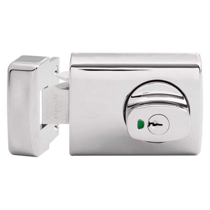Lockwood Satin Chrome Pearl 001 Deadlatch With Knob