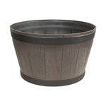 Eden 35 x 21cm Resin Whiskey Barrel Planter - 350mm