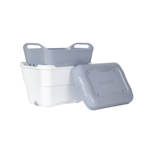 Strucket 4.5L Strainer Bucket with Lid Grey / White