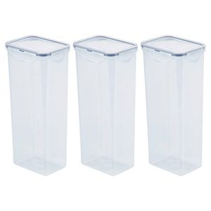 3x LocknLock Classic Stacking Food Grade Storage Container Pasta Box Tall 2L