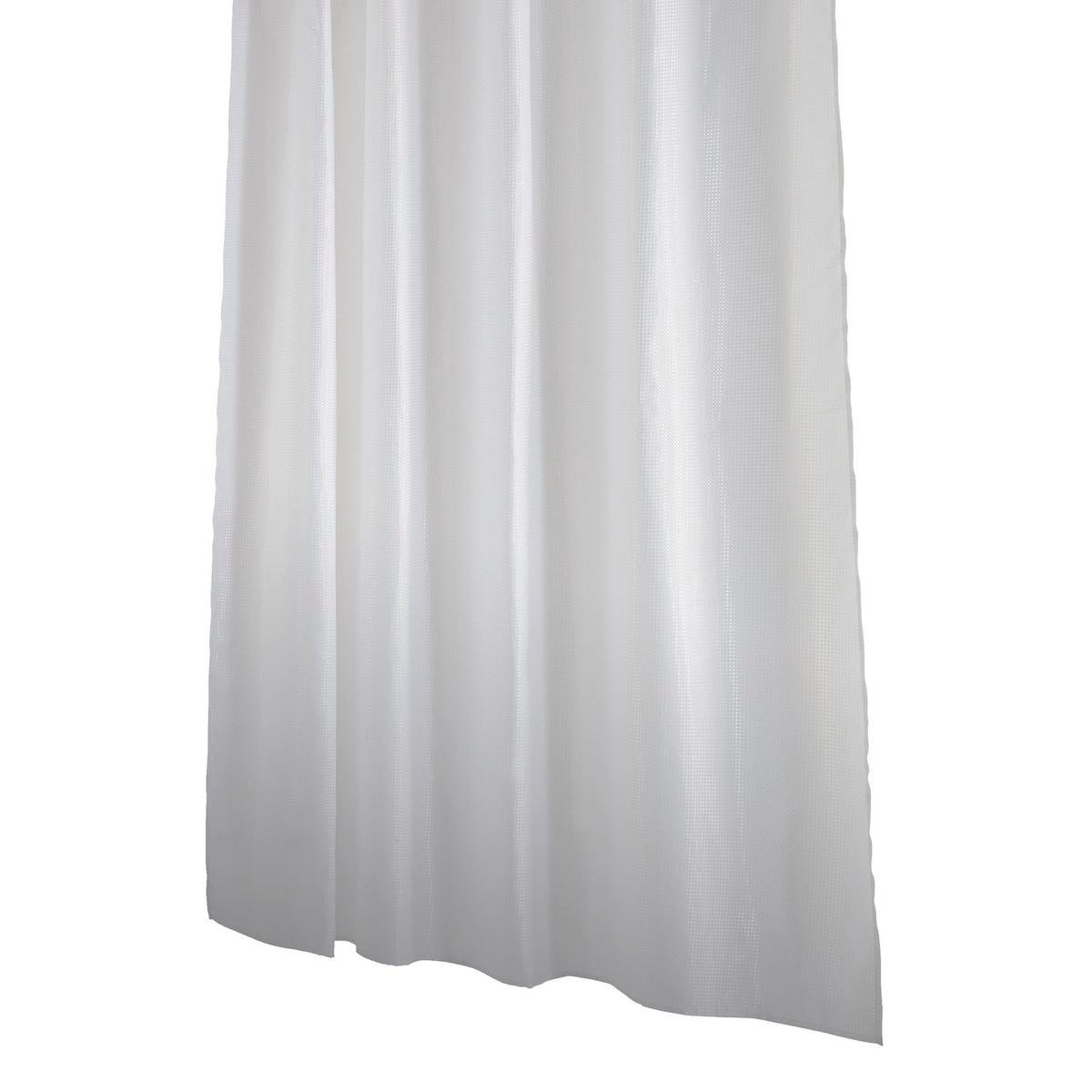 Barelli 180 x 180cm Pearly Hookless Polyester Shower Curtain - Bunnings ...